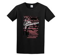 Janes Addiction Erotica Juniors Men's T-Shirt Unisex Black Cotton Hip Hop Print tee Shirts XL