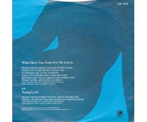Janet Jackson - Janet Jackson What Have You Done For Me Lately UK 45 7" single +Picture Sleeve
