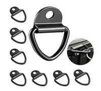 Janety 8 Piezas Anillos de Amarre, Anillo en V para Remolque, Capacidad de Carga de 400 kg, Ojal de Correa Anillo en V para asegurar Cargas de Kayak y Remolque