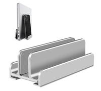 Janety Aluminium Vertical Laptop Stand Grey | Vertical Laptop Stand for Laptops, MacBook Air/Pro, Samsung