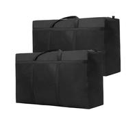 Janety Large Storage Bag 2PCS, Oxford Fabric Moving Bags with Zip 210L