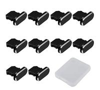 JaneYi 10 Piezas Tapones Antipolvo para Movil Cubierta Puerto Carga Tapón Antipolvo Compatible con iPhone 13/12/11/XR/XS/X/8/7/SE/Pro MAX/Plus/iPad Mini/Air - Negro