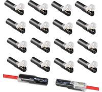 JanFebMar 50 Piezas Conectores Electricos Rapidos, Conectores de Cable de 2 Pines, Conectores Cables Electricos, D2 /D1 Tipo LED Pinza de Conexión Macho a Hembra