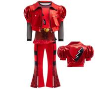 JANGZIIA Rise of Red costume from Descendant 4 Movie Cosplay para Carnaval, Cumpleaños, Navidad y Halloween 3-13 Años