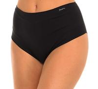 JANIRA Braga Alta Invisible Slip Cotton Band - Negro, XL
