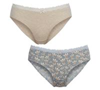 JANIRA Pack 2 Bragas Mujer Algodón Brislip Coquettes 1032252
