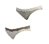 JANIRA Pack 2 Bragas Mujer Algodón Mini Coquettes 1031500