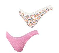 JANIRA Pack 2 Bragas Mujer Mini Coquettes Algodón JPB4