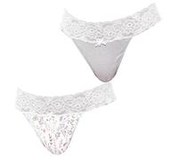 JANIRA Pack 2 Tangas Coquettes Algodón JPT1 para Mujer