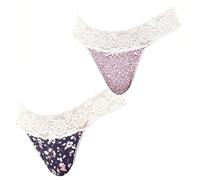 JANIRA Pack 2 Tangas Coquettes Algodón JPT1 para Mujer