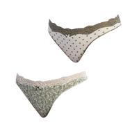 JANIRA Pack-2 Tangas Mujer Coquettes de Algodón 1031585