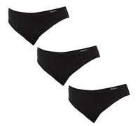 JANIRA pack de 3 bragas modelo Brislip Esencial - NEGRO, G/L