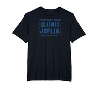 Janis Joplin Mercedes Benz Camiseta, Hombre Tallas Grandes, Negro, 3X Alto