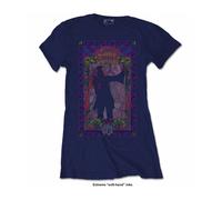 Janis Joplin - T-Shirt # M Blue Femmina # Paisley & Flowers Frame