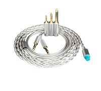 Janjunsi Cable de Audio de Repuesto Compatible con HIFIMAN HE400/HE400I/ANANDA/SUNDARA Auriculares - Enchufe 3en1 con Clavija de 2.5mm/3.5mm/4.4mm