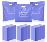 Janlaugh 150 bolsas grandes de agradecimiento con asa a granel de 16 x 18 pulgadas de grosor, bolsas de plástico de 2.36 mil, bolsas de mercancía de agradecimiento, bolsas de boutique, bolsas de venta