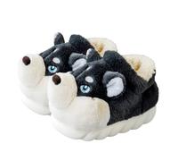 Janly Pantuflas Mujer Cerradas Graciosas Unisex Adulto Perro Invierno Cálido Zapatillas Casa Mujer Hombre Interior Caliente Peluche Forradas Zapatillas Zapatos Para Andar Mujer Womens Ladies Slipper