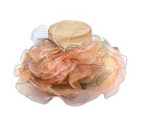 Janly Womens Sun Hat Wide Brim Wedding Hats Ladies Vintage Top Hat Fascinators Cap Elegant Organza Hat Retro Evening Party Hat Summer UV Protection Classic Hat ESJAXA84