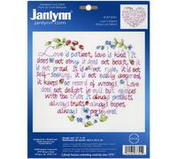 Janlynn 187-0301 - Kit de Punto de Cruz, diseño con Texto Love is Patient