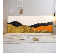 JANMEYO Funda para Cabecero Funda Protectora para Cabecero De Cama Individual/King/Doble Protector De Cabecero A Prueba De Polvo con Estampado Elástico Decoración para Dormitorio-Printing-1||220cm