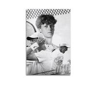 Jannik Sinner Póster Famoso Tenista Estrellas de Tenis Habitación Arte Estética Pintura Pared Lienzo Decoración Moderna Dormitorio 08 x 12 Pulgadas (20 x 30 cm)
