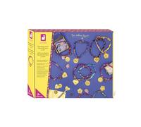 Janod - 10 Pulseras para Crear - Estilo Floral y Liberty - Accesorios incluidos: Cuentas, Pompones, cascabeles - Más de 3 Horas de Actividad - A Partir de 7 años