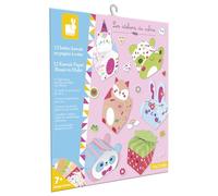 Janod 12 Cajas de Papel Kawaii para Hacer - 12 Creaciones + 1 Hoja de Pegatinas - DIY - Les Ateliers Du Calme - Kit de Ocio Creativo Infantil - Destreza y Concentración - A Partir de 7 Años - J09164