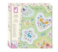 Janod-Janod-16 Objetos para Hacer en escayola-12 llaveros + 4 Cuencos para Decorar Moldeado-Bricolaje-Kit de Ocio Creativo Infantil-Motricidad Fina y concentración-A Partir de 7 Años (JURATOYS J09162)