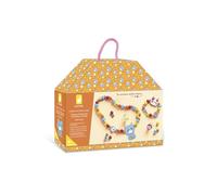 Janod - 4 Joyas de Madera para Crear Gatitos - Primer Taller de Joyas - Kit DIY Creativo Infantil - Actividad Manual - Desarrolla Motricidad Fina y Concentración - Desde 4 Años