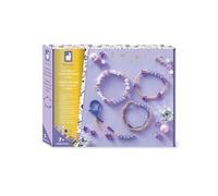 Janod - 4 Joyas para Crear - Kit de creación de Joyas de Moda - 2 Pulseras + 1 Llavero + 1 Collar - Ocio Creativo a Partir de 7 años
