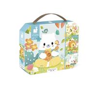 Janod 4 Animales Evolutivos-6-9-12-16 Piezas-Puzzle Progresivo-Juguetes Educativos-para desarrollar la Paciencia y la destreza-Made in France-A Partir de 24 Meses-J02552, Multicolor (JURATOYS J02552)