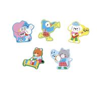 Janod - 5 Puzzles evolutivos con temática de Granja - Puzzle Infantil evolutivo de 2 a 10 Piezas - Desarrolla la motricidad Fina y la lógica - Juego Educativo a Partir de 24 Meses