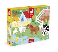 Janod - 5 Puzzles Evolutivos Tema Vehículos - Puzzle Evolutivo para Niños de 2 a 10 Piezas - Desarrolla la Motricidad Fina y la Lógica - Juego Educativo a Partir de 24 Meses