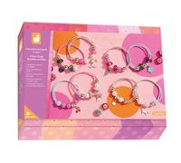 Janod - 8 Joyas Feel Good para Crear - Los Talleres de Joyería - Creación de Pulseras DIY - Kit de Manualidades Creativas para Niños - Aprendizaje de Destreza y Concentración - A Partir de 8 años - J09133