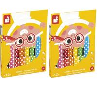 Janod 8 rotuladores Gruesos para Colorear Pasos 1 año-Punta Segura-Fáciles de Lavar-Ideales para los Primeros Dibujos-A Partir de 12 meses-J07402, Multicolor (JURATOYS J07402) (Paquete de 2)