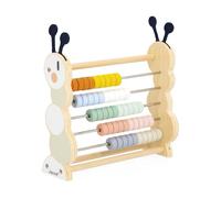 Janod Ábaco de Madera-50 Cuentas de Colores-Juguete para el Desarrollo-Madera certificada FSC y Pintura al Agua-A Partir de 18 meses-J04014 (JURATOYS J04014)