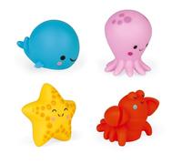 JANOD 4 X Mar Creature Baño Squirters Juego Nuevo en Caja Btah Juguetes 10M+