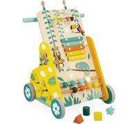 Janod Carrito andador multiactividades de madera Tropik