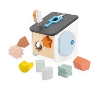 JANOD - Casita de Pájaros de Formas Sweet Cocoon - 8 Piezas Encajables - Juego de Estímulo - Aprendizaje Formas y Colores - Juguete de Madera FSC - A Partir de 18 Meses, J04062