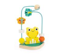 Janod - Circuito Rana Tropik - Juguete para Bebés de Madera - Circuito y Apilable - Juego Educativo Motricidad - Certificado FSC - Pintura al Agua - A partir de 1 Año, J08275