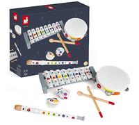 Janod - Confetti - Juego de Instrumentos Musicales en Madera, Juguete de Imitación y Estimulación Del Talento Musical - Desde Los 2 Años, J07600