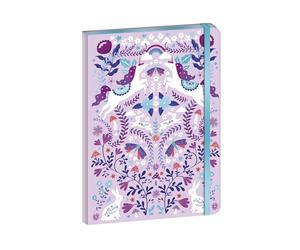 Janod - Cuaderno con Elástico - 144 páginas - Tema Unicornio - Formato A5 - Papelería - Regalo de Papelería Unicornio para Niña - A Partir de 6 Años - J08932
