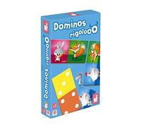 Janod - Dominos Rigolooo - Juego de memoria y asociación - 2 niveles - 2 a 4 jugadores - A partir de 3 años - J02737