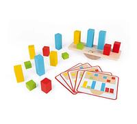 Janod - Essentiel - Los Pesos - Juego Educativo de Madera para Niños Pequeños - Aprender la Noción de Equilibrio - Pintura al Agua - A Partir de 3 Años, J05063