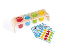 Janod - Essentiel - Separar Colores - Juego Educativo de Madera para Niños Pequeños - Aprender Los Colores y Desarrollar la Motricidad Fina - Pintura al Agua - A partir de 2 Años, J05066