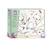 Janod - Estuche 16 Joyas Piedras de la Suerte - 3 Collares y 13 Pulseras - Les Ateliers Bijoux - Actividades Creativas y Manualidades - Destreza y Concentración - A partir de 8 Años, J07938