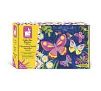 Janod - Estuche Arenas Fluorescentes Mariposas - 3 Cuadros - Les Ateliers du Calme - Actividades Creativas Arte y Manualidades - Motricidad Fina y Concentración - A partir de 6 Años, J07991