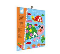 Janod - Estuche Mosaicos de Espuma Animales - Les Ateliers Du Calme - Kit Infantil de Manualidades Creativas - Desarrolla la Motricidad Fina y la Concentración - A partir de 3 Años, J07899