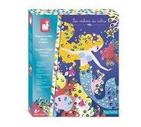 Janod - Estuche Pegar Lentejuelas Sirenas - Les Ateliers du Calme - Manualidad Creativa - Motricidad Fina y Concentración - A Partir de 6 Años, J07926