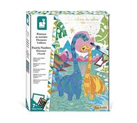 Janod - Estuche Pintura por Números Dinosaurios - Para Hacer 2 Cuadros - Les Ateliers du Calme - Actividades Creativas Arte y Manualidades - A partir de 7 Años, J07982